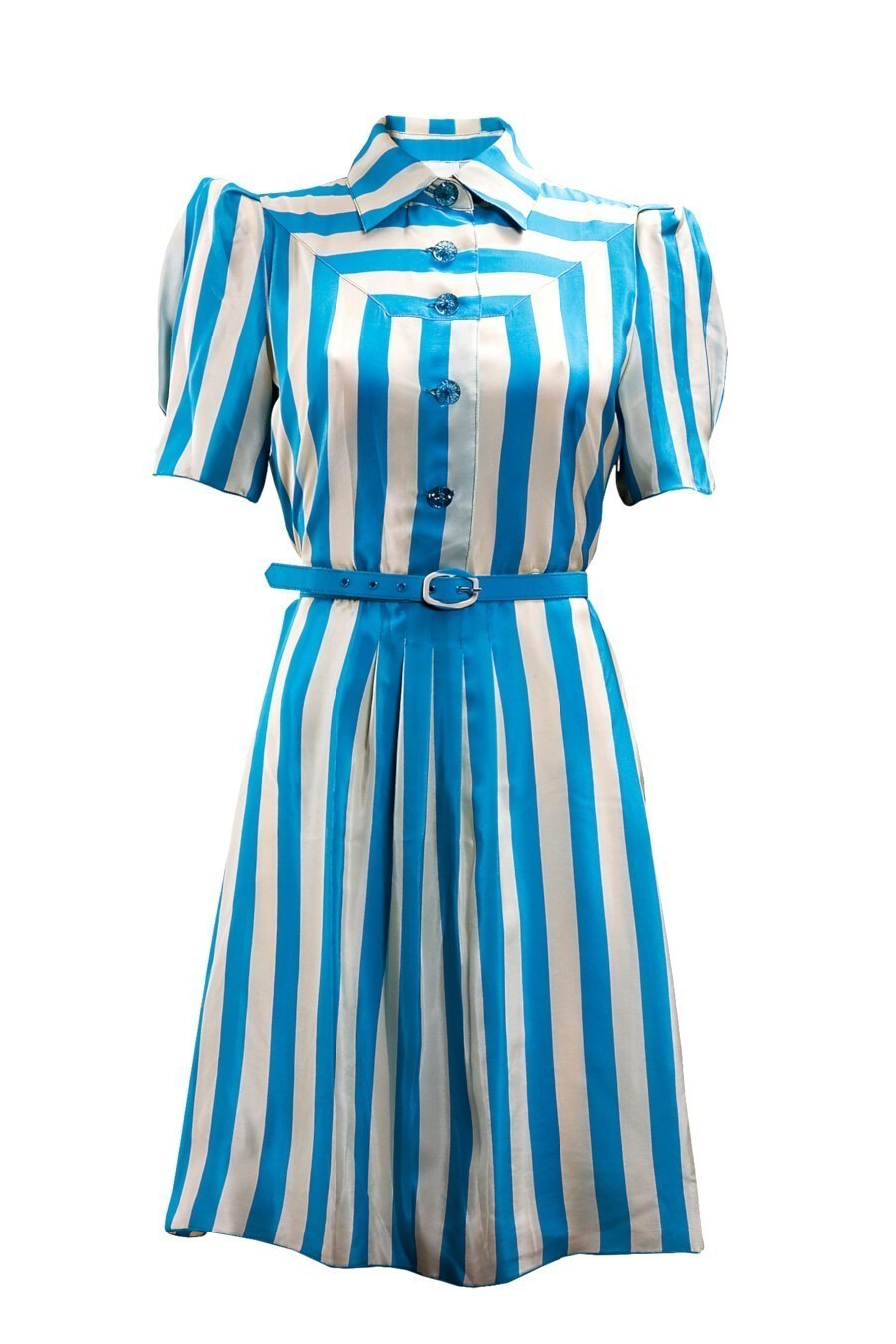 robe chemise à manches bouffantes