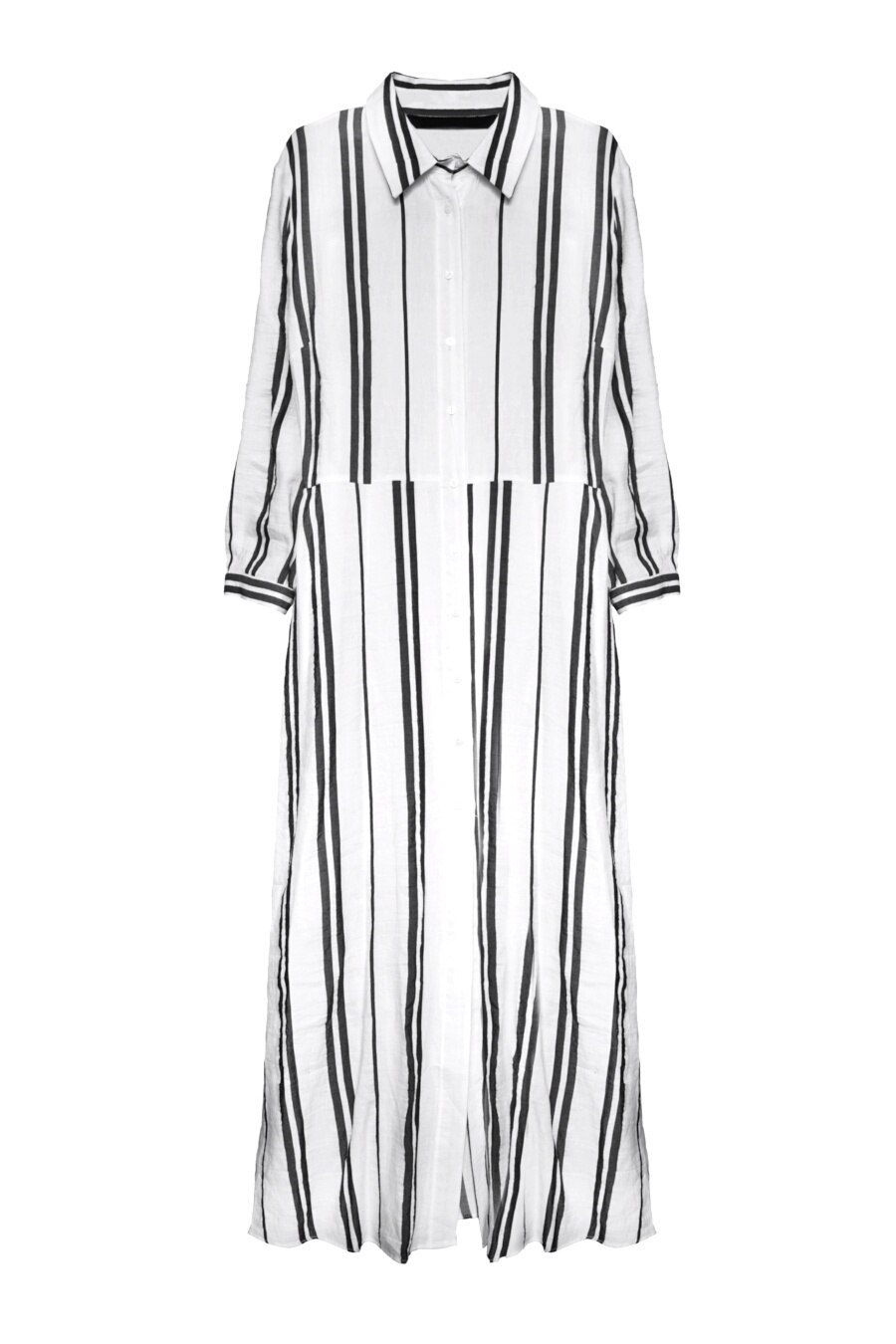 robe chemise à fluide et longue