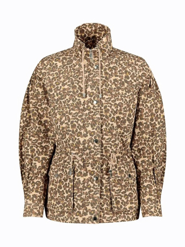Manteau ou veste à imprimé léopard femme