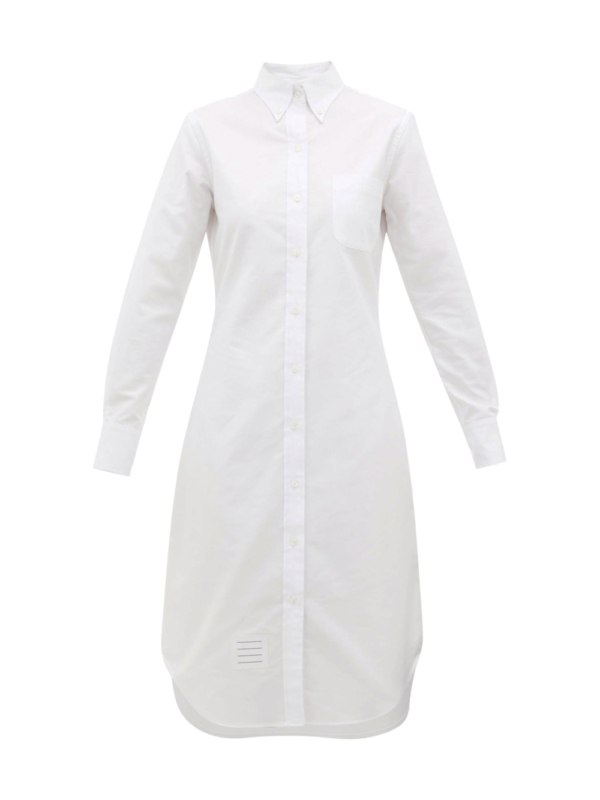 Robe chemise blanche pour femme