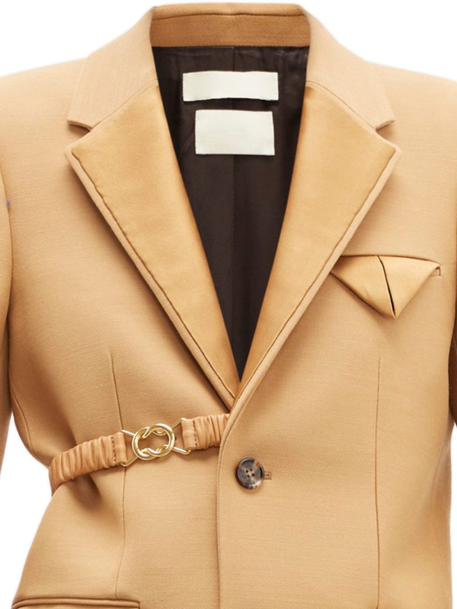 Veste blazer beige/camel femme