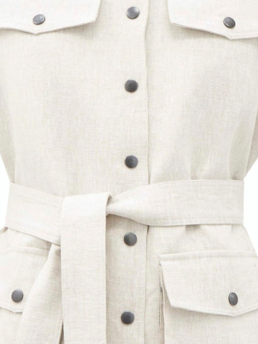 Veste saharienne beige pour femme