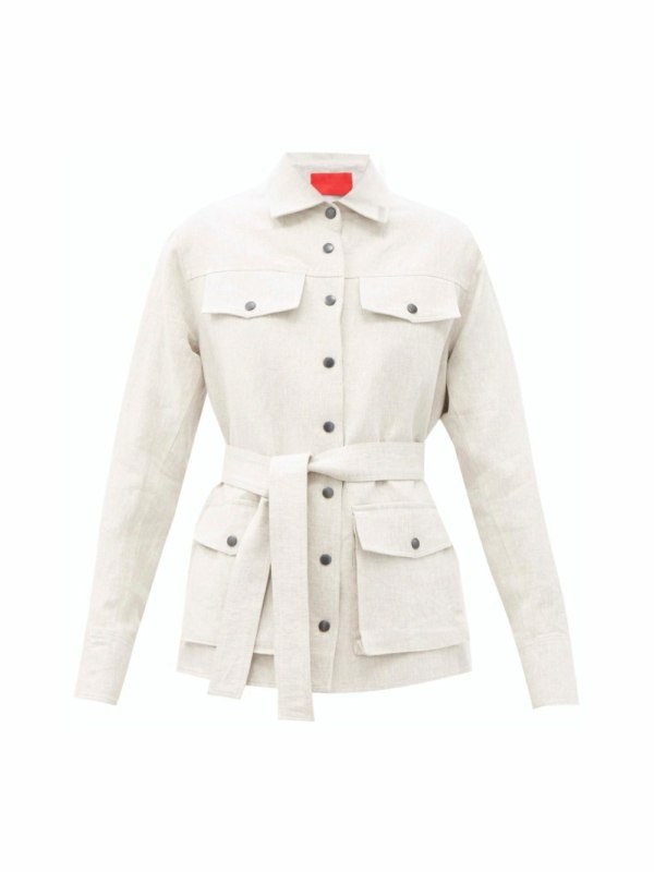 Veste saharienne beige pour femme