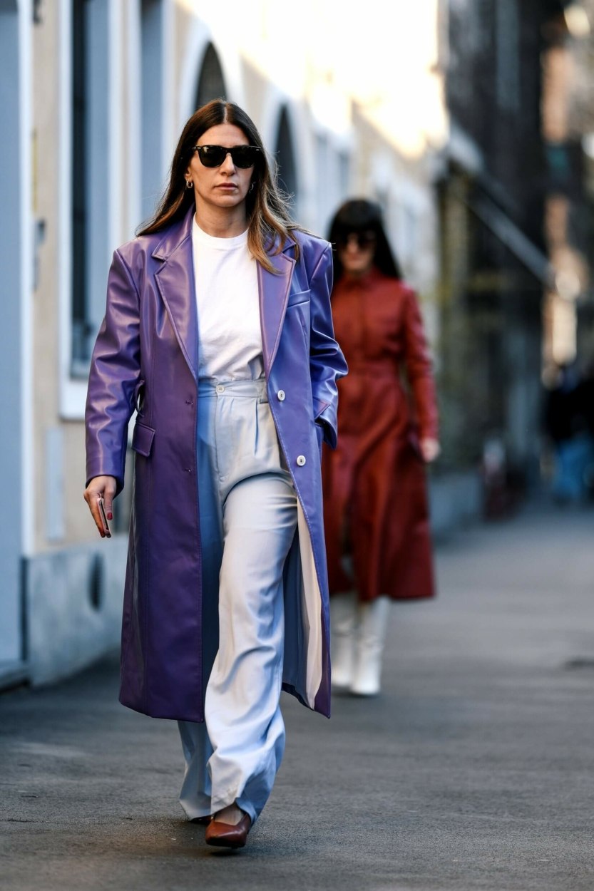Comment porter le manteau en cuir : 10 tenues pour femme