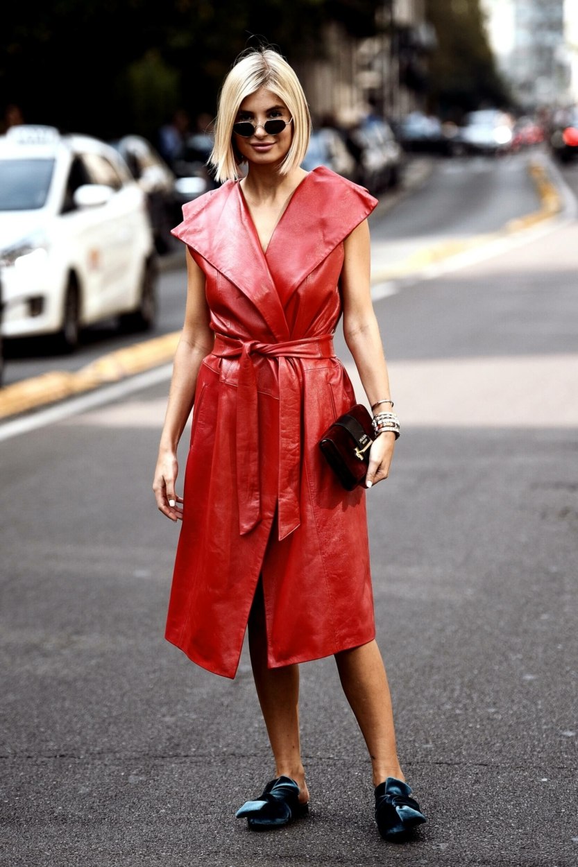 Comment porter le manteau en cuir : 10 tenues pour femme