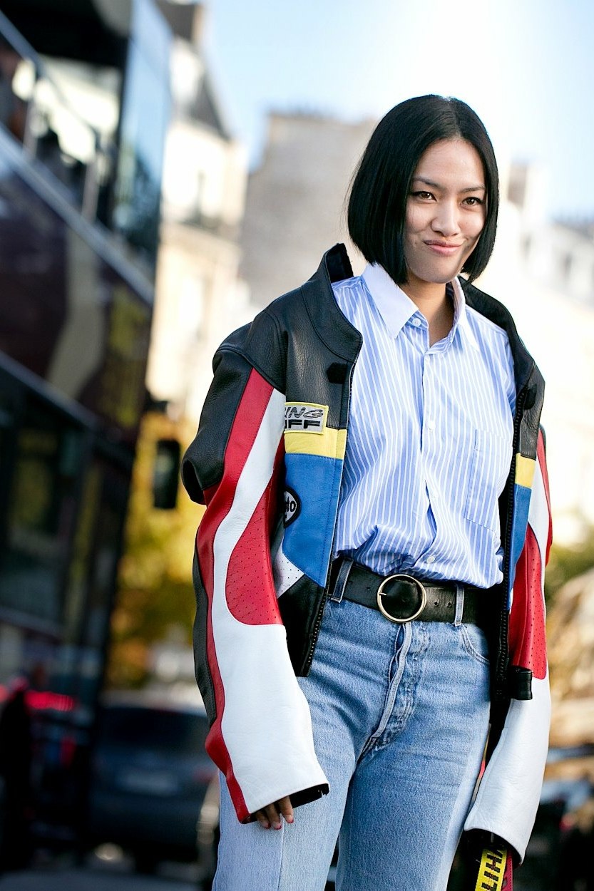 Veste racing&nbsp;: le blouson tendance des looks d&eacute;contract&eacute;s