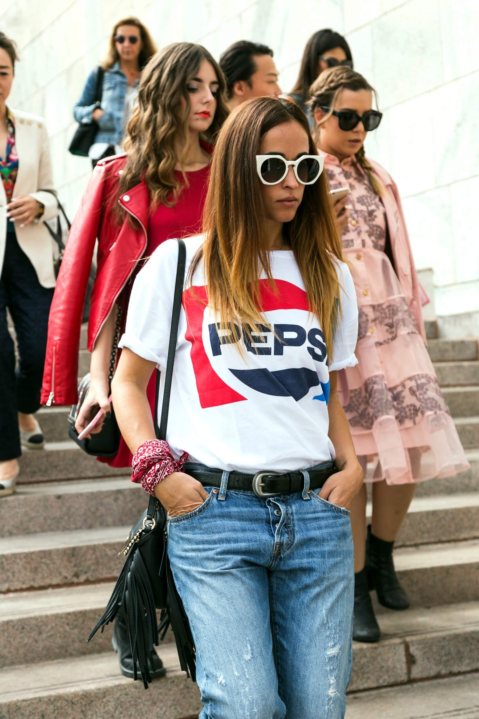 Street style à la Fashion Week de Milan Printemps/Été 2017 © tinx/Depositphotos