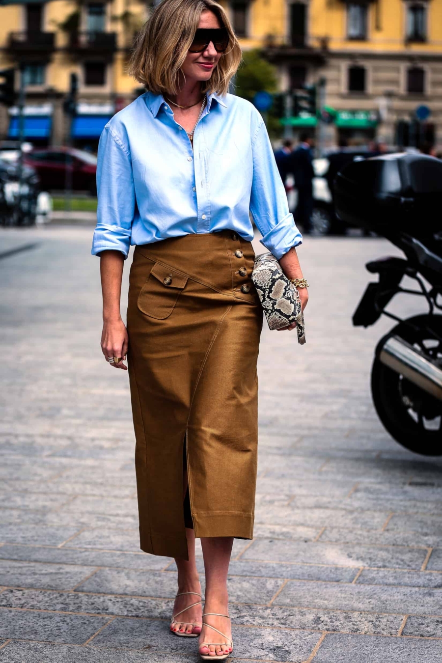 Street style à la Fashion Week de Milan Printemps/Été 2020 © Delsignore/Depositphotos