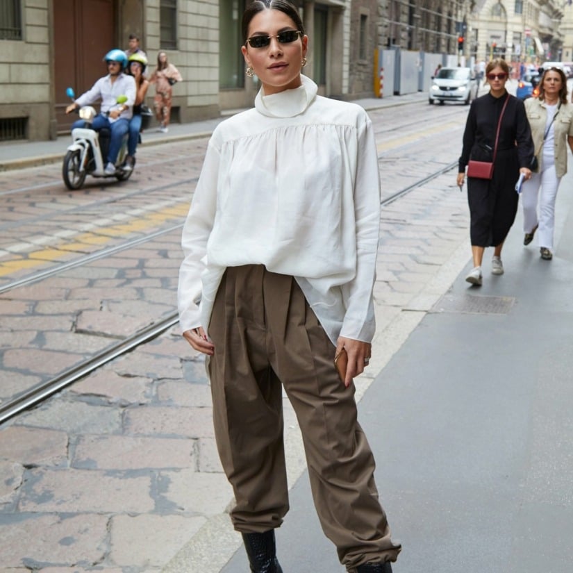 Street style à la Fashion Week de Milan Printemps/Été 2020