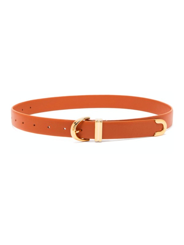 Ceinture fine pour femme beige ou marron pâle