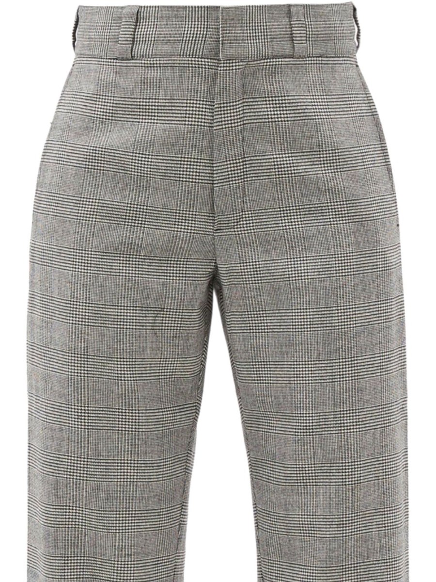 Pantalons de tailleur gris pour femme