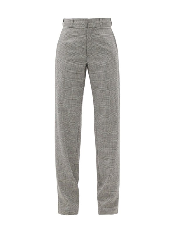 Pantalons de tailleur gris pour femme
