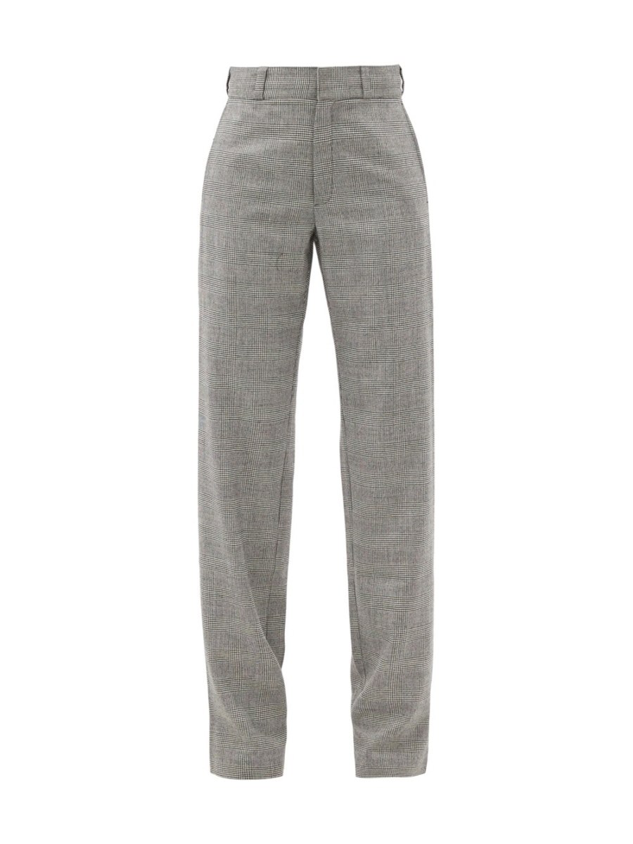 Pantalons de tailleur gris pour femme