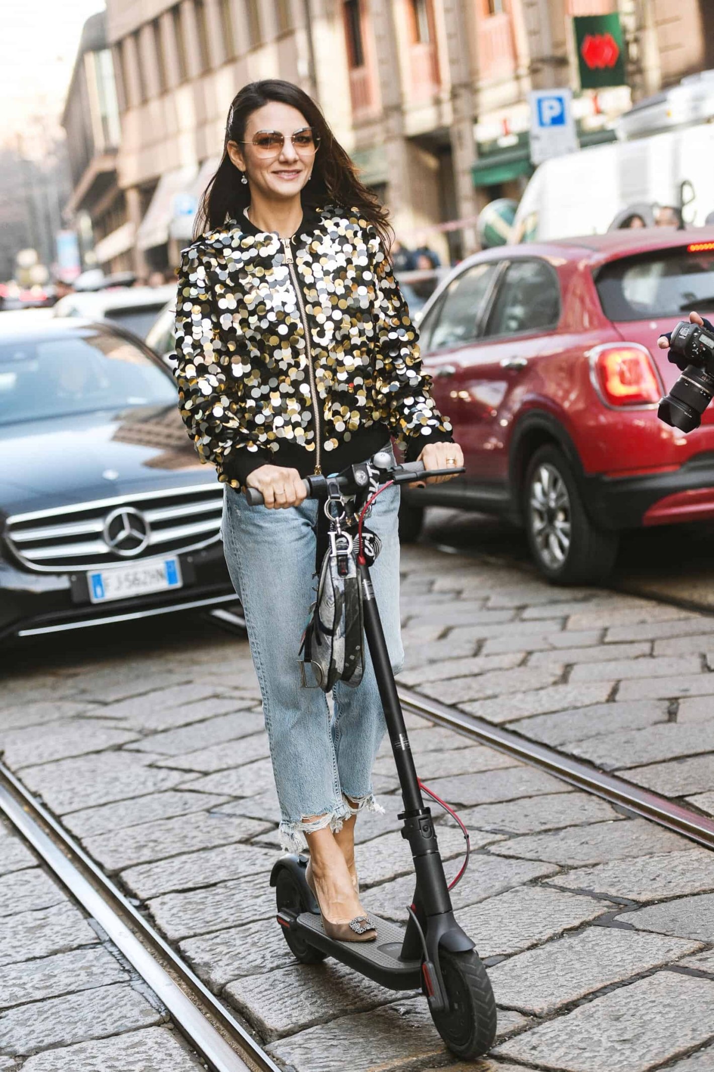 Street style à la Fashion Week de Milan Automne/Hiver 2019-2020 © AGCreativeLab/Depositphotos