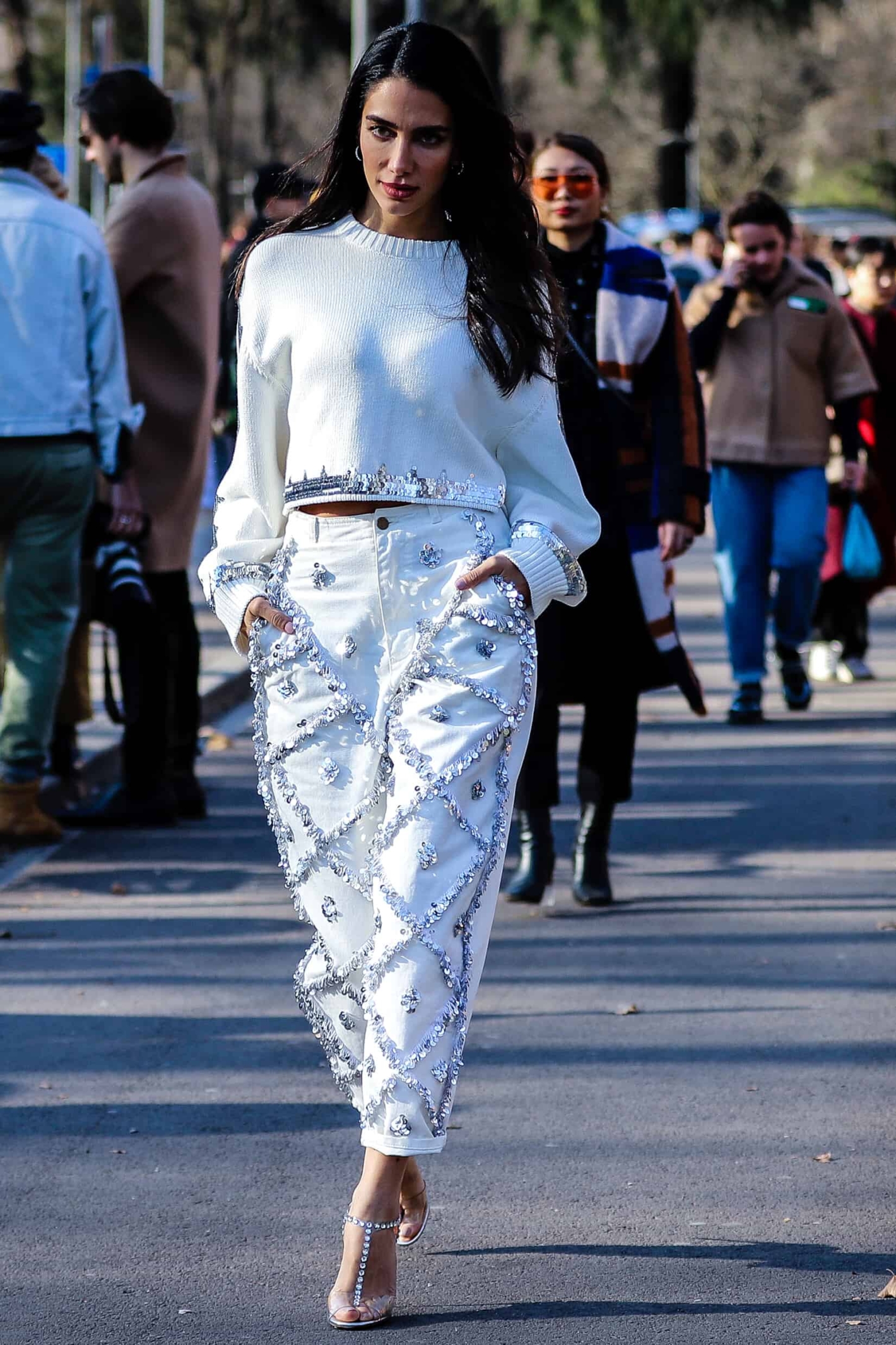 Street style à la Fashion Week de Milan Automne/Hiver 2019-2020 © Mauro Del Signore/Shutterstock