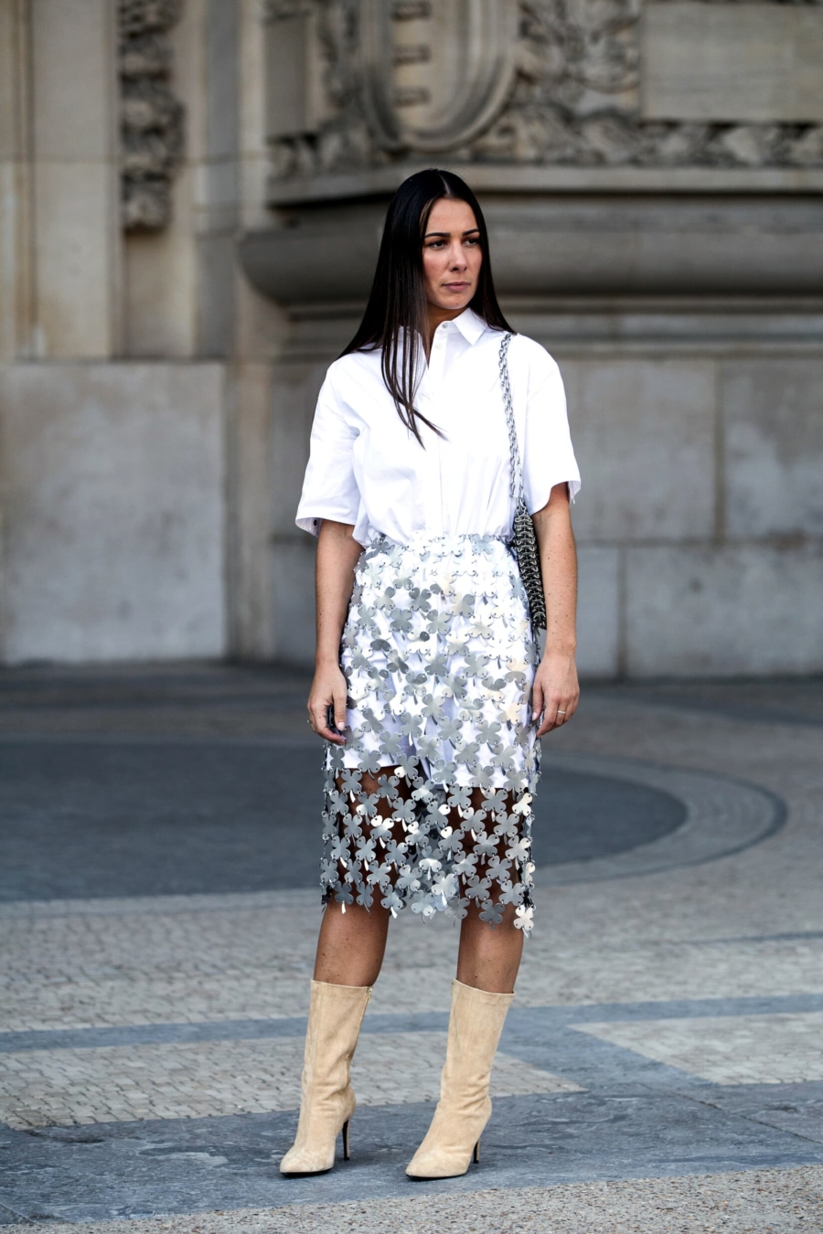 Street style à la Fashion Week de Paris Printemps/Été 2019 ©  Oana Oachesu/Shutterstock
