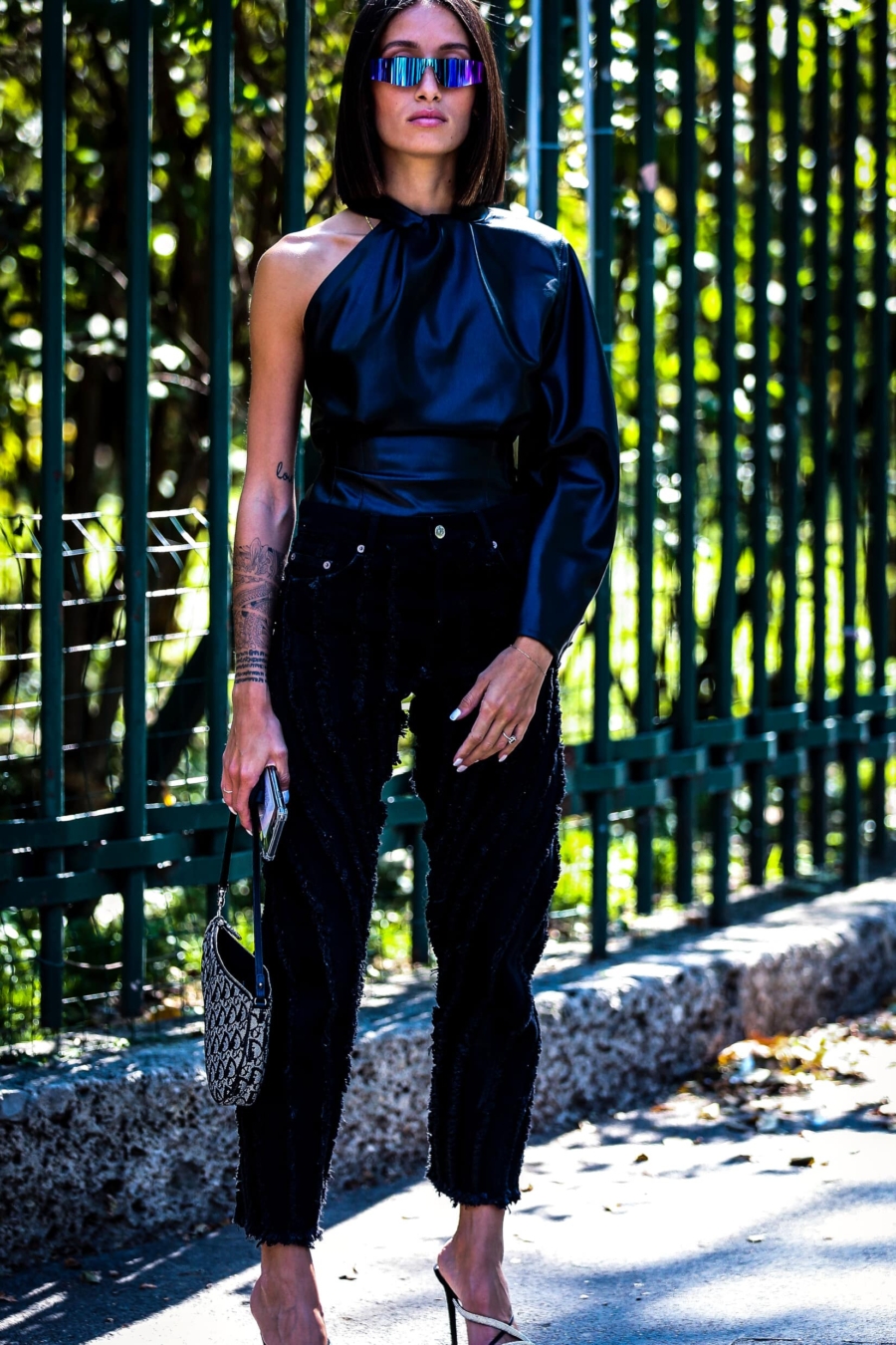 Lunettes futuristes à la Fashion Week de Milan Printemps/Été 2020 © Delsignore/Depositphotos