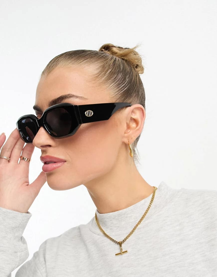 Le Specs – Slaptrash – Lunettes de soleil – Noir à 94,99 € chez ASOS