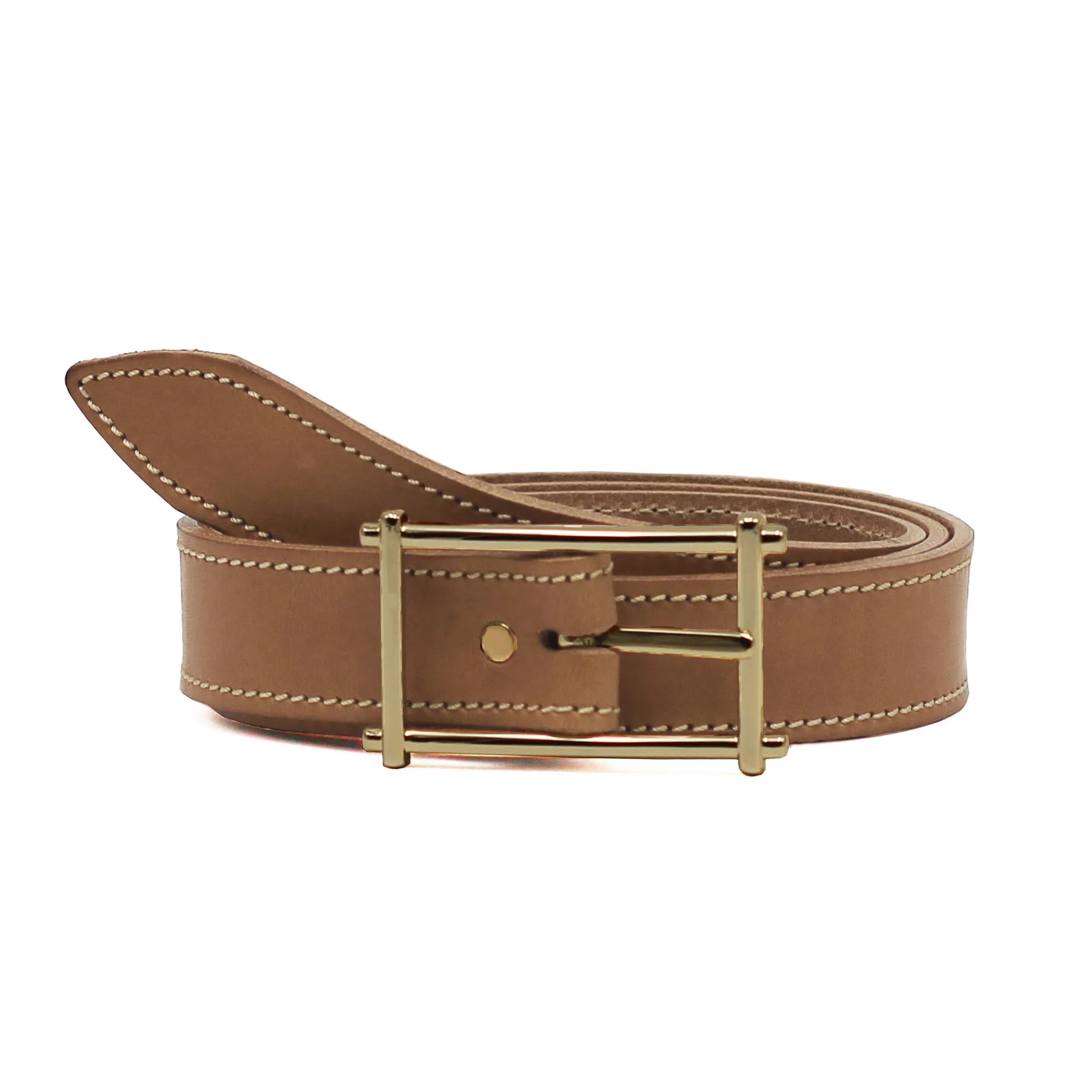 Ceinture mademoiselle cuir camel