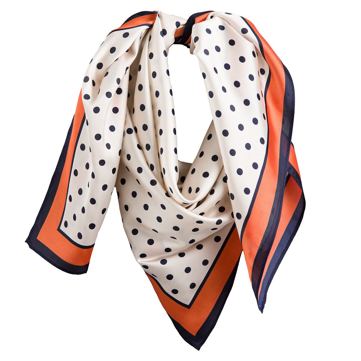 Foulard carré à pois