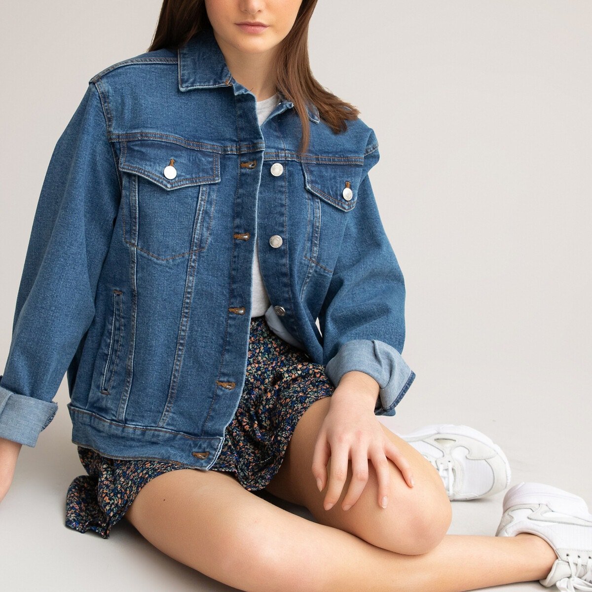 Veste en jean oversize pour femme