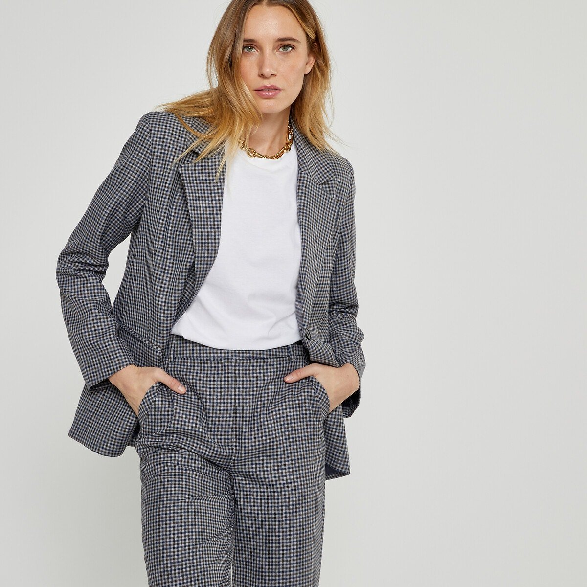 La Redoute Collections – Blazer coupe ample à carreaux à <del>59,99 €</del> 47,99 € chez La Redoute