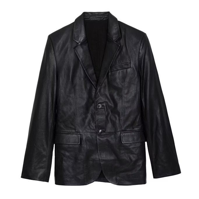 Veste Valfried Cuir Noir