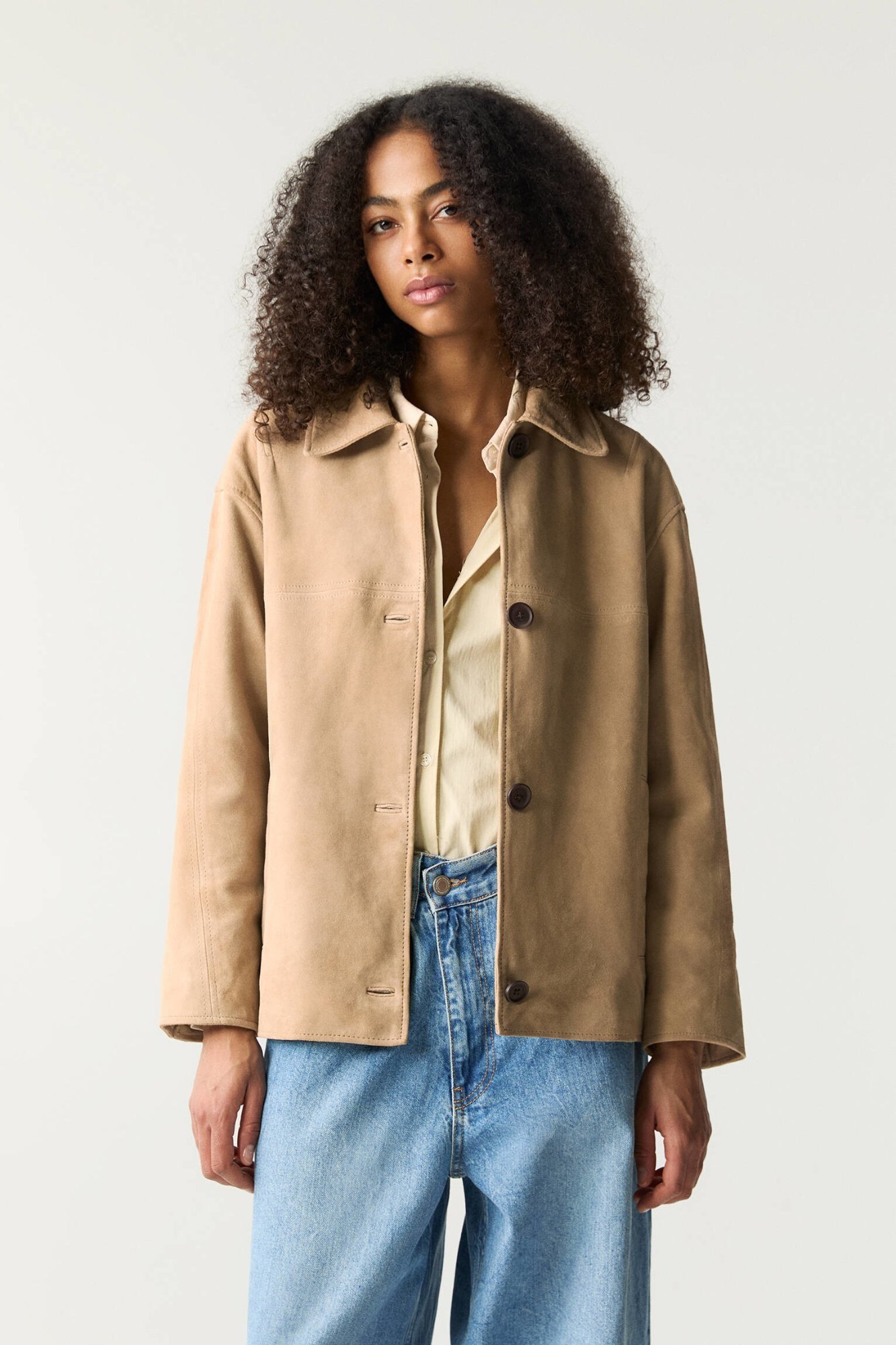 Pull&Bear – Veste 100 % Cuir Et Daim à 159.99 € chez Pull&Bear