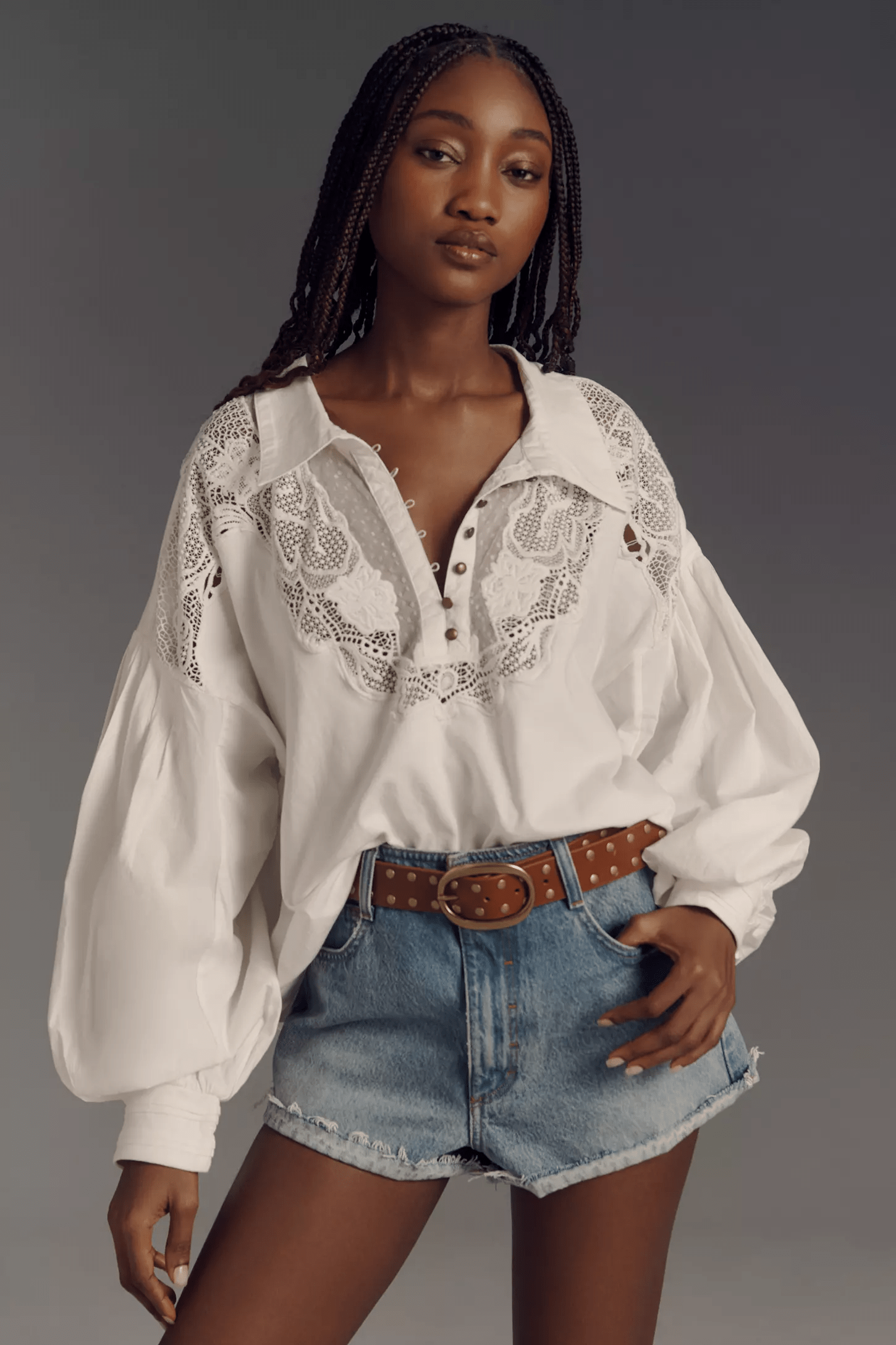 Blouse ou chemise blanche pour femme