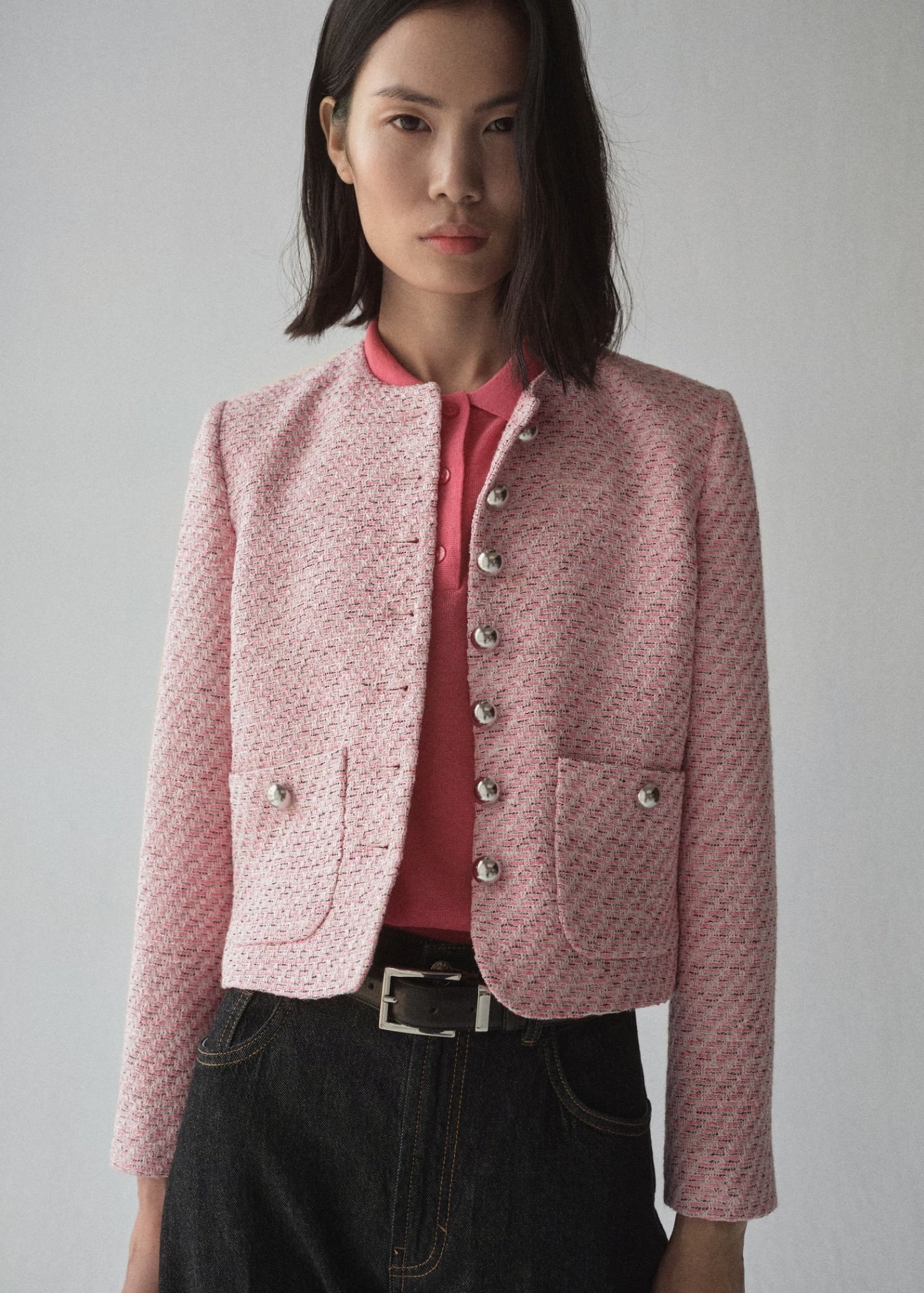 Veste rose pour femme