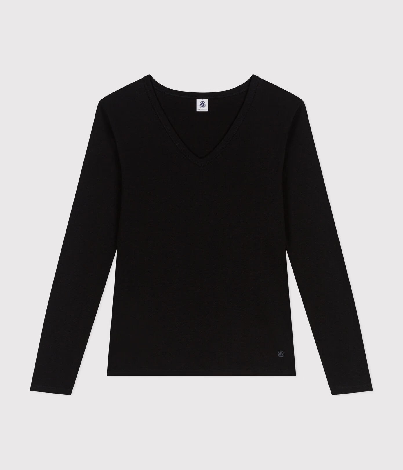 Petit Bateau – Tee-shirt l’Iconique manches longues en côte unie femme à 30,00 € chez Petit Bateau
