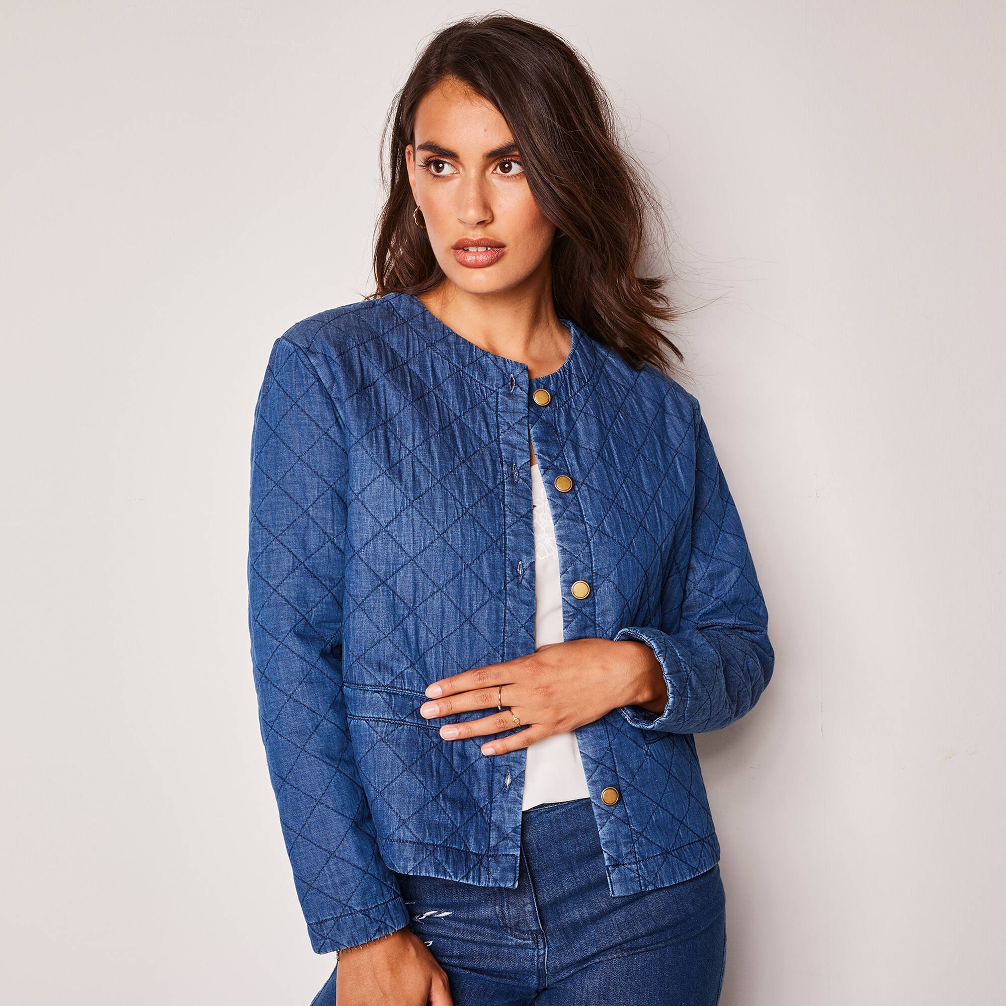 Veste en jean oversize pour femme