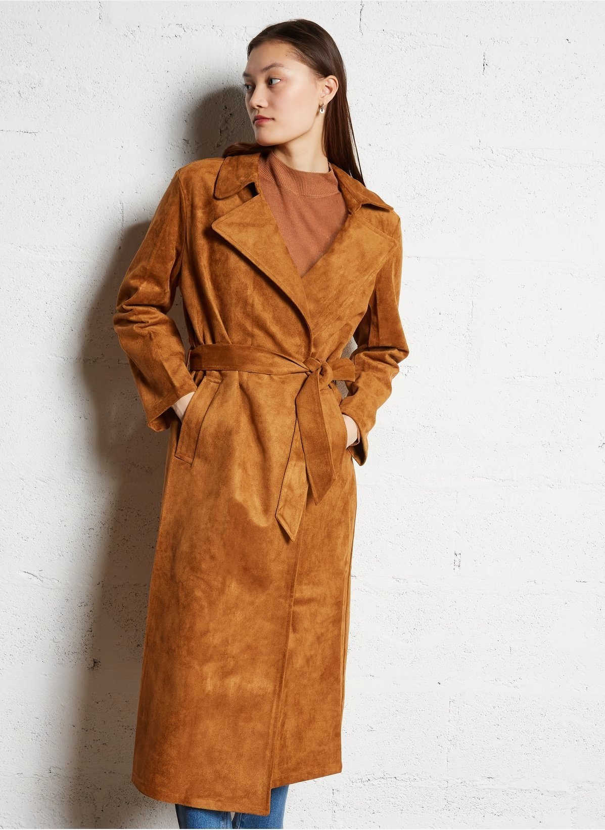 Trench-coat beige femme