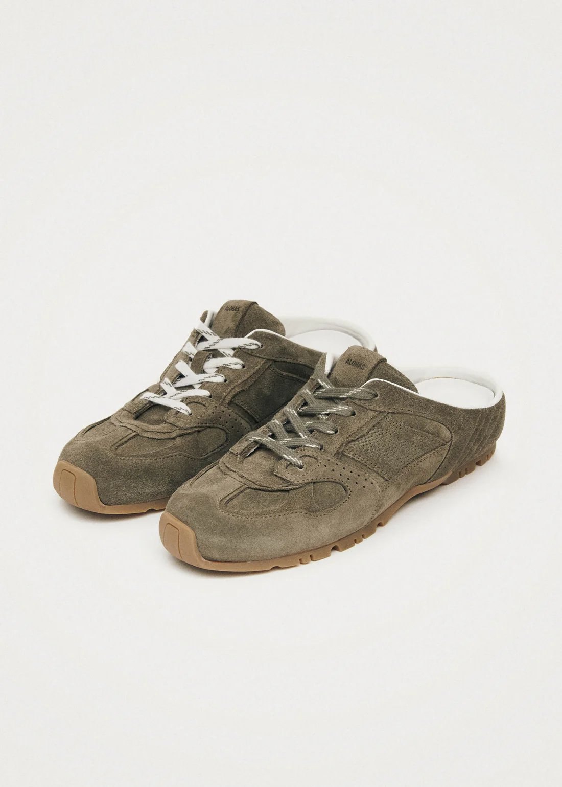 Mules plates en cuir pour femme