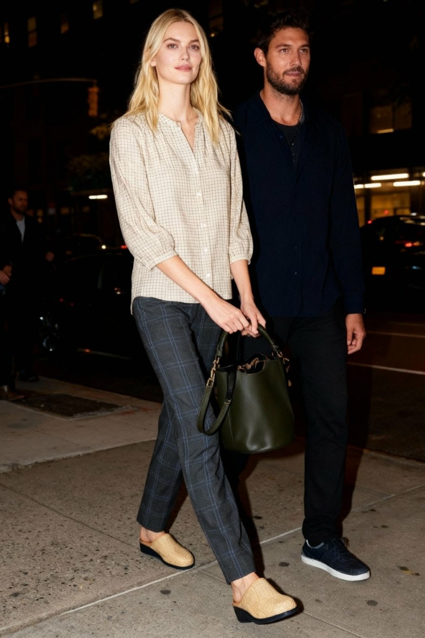 tenue-mix-and-match-de-carreaux-femme-neutres-decontracte