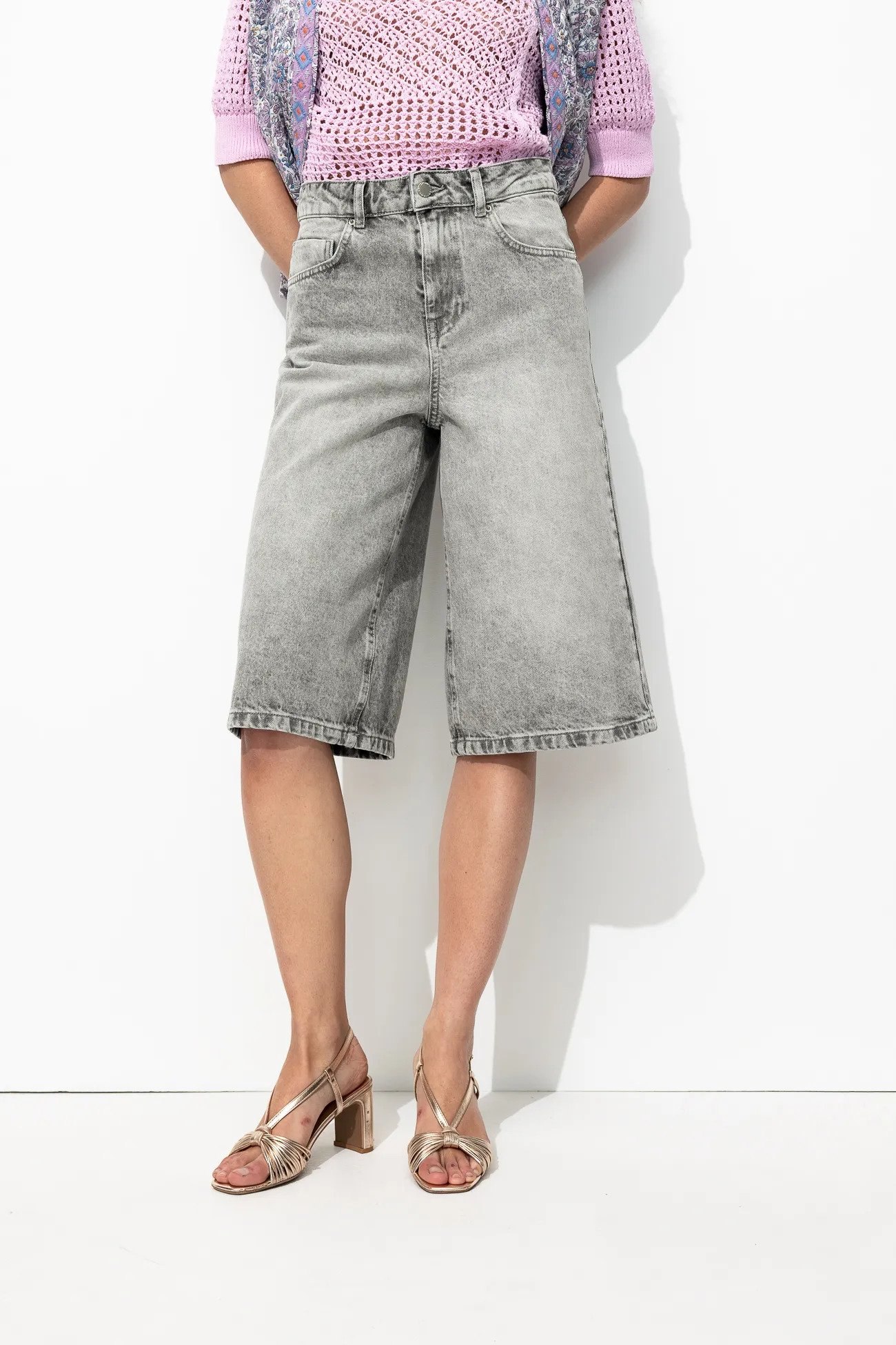 Bermuda en jean Femme – Jeans gris