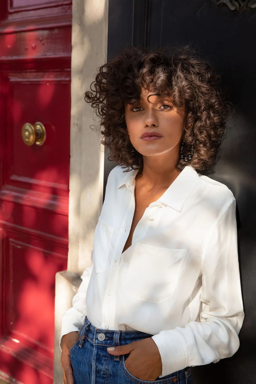 Blouse ou chemisier blanc pour femme