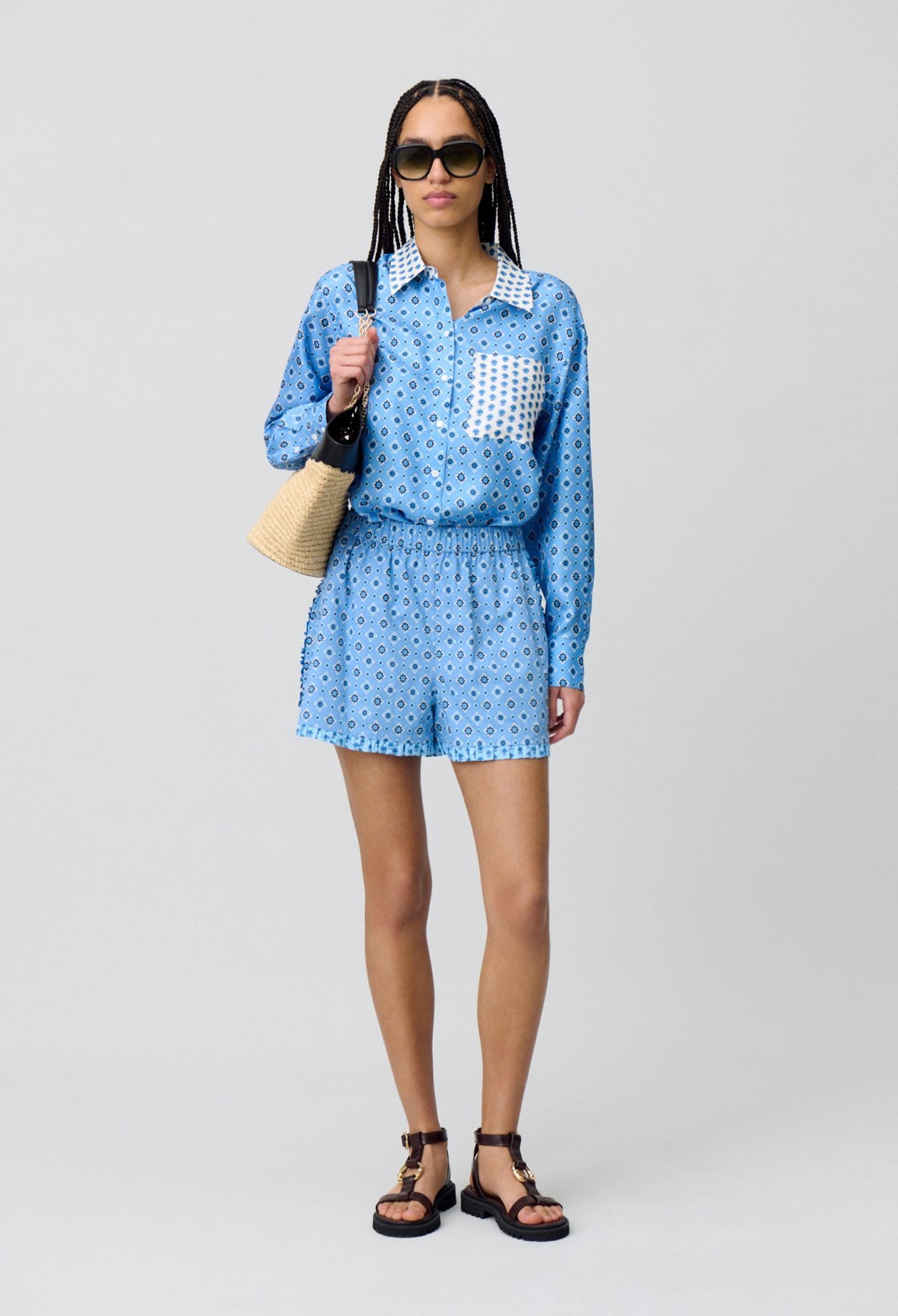 Claudie Pierlot – Short fluide imprimé à <del>145 €</del> 72.5 € chez Claudie Pierlot