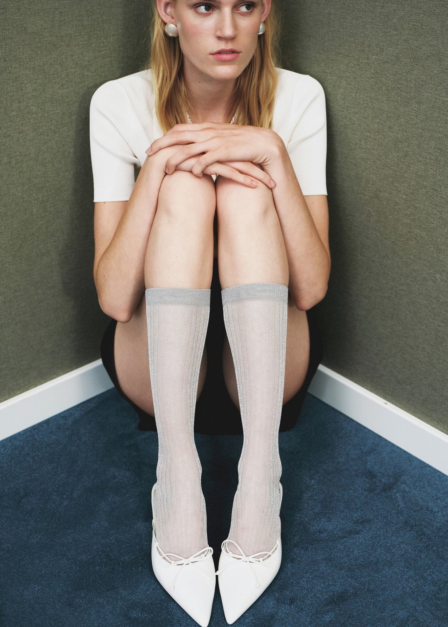 MANGO – Chaussettes longues Lurex à 15,99 € chez Mango