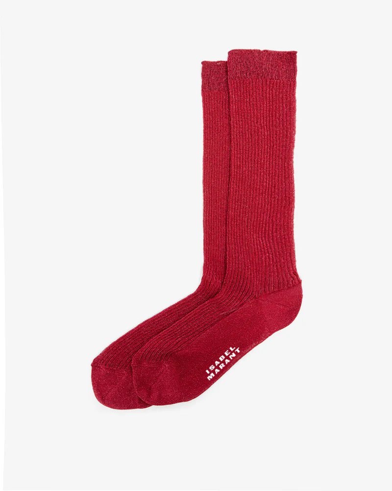 Isabel Marant – Chaussettes Loula – Femme – Framboise – Isabel Marant à 75 € chez Isabel Marant