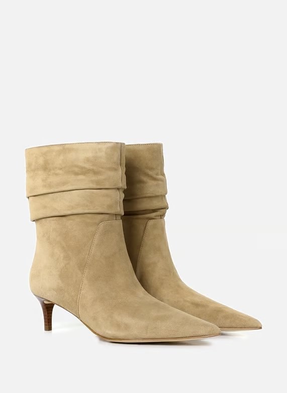 Bottes ou bottines plissées tombantes pour femme
