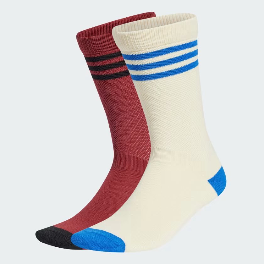 Adidas Originals – Chaussettes mi-mollet texturées (2 paires) à <del>20 €</del> 9 € chez Adidas