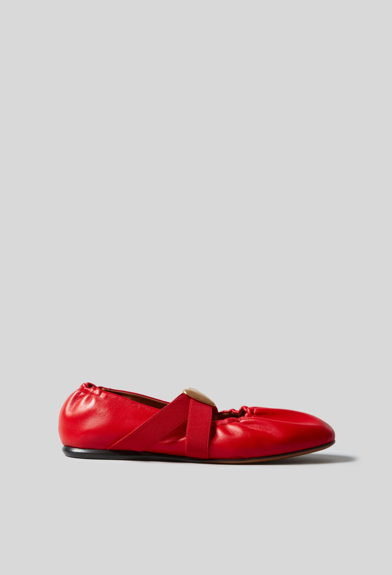 Claudie Pierlot – Ballerines cuir cœur doré à <del>275 €</del> 192.5 € chez Claudie Pierlot