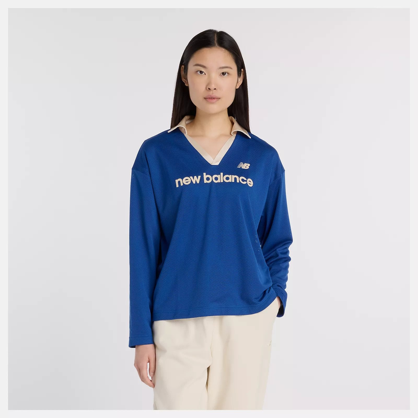 New Balance – Mesh Jersey Long Sleeve à 70 € chez New Balance