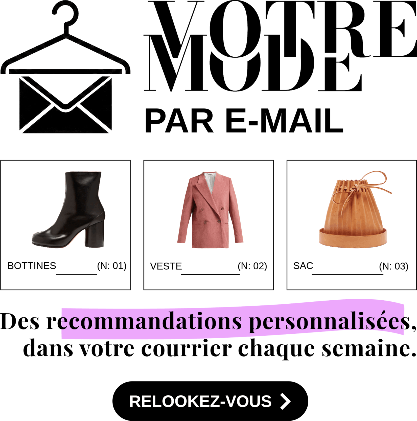 banni&egrave;re votre mode par e-mail
