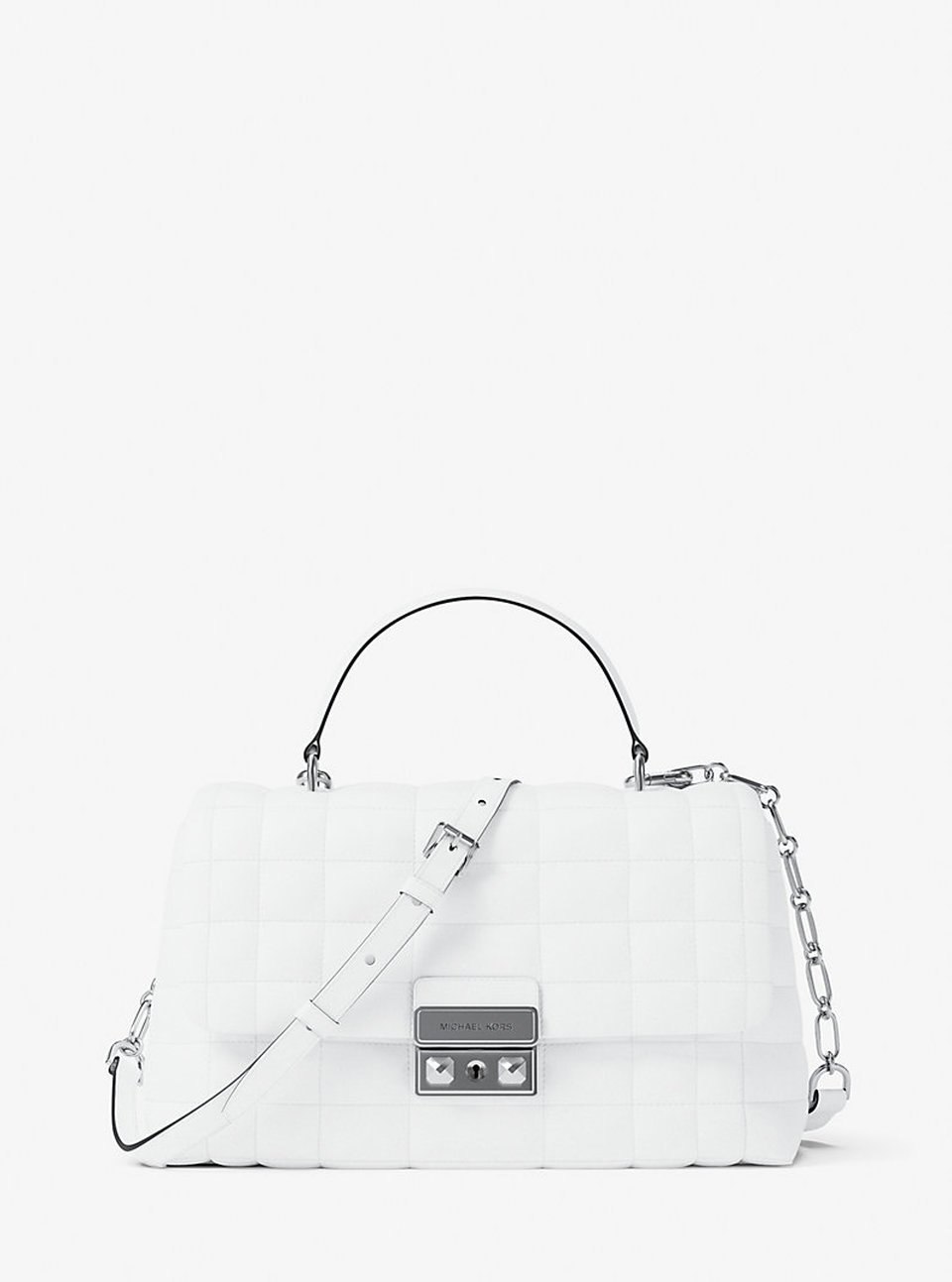 Michael Kors&nbsp;&ndash;&nbsp;Sac Tribeca de taille moyenne en cuir matelass&eacute; &agrave; <del>350&nbsp;&euro;</del>&nbsp;175&nbsp;&euro; chez Michael Kors