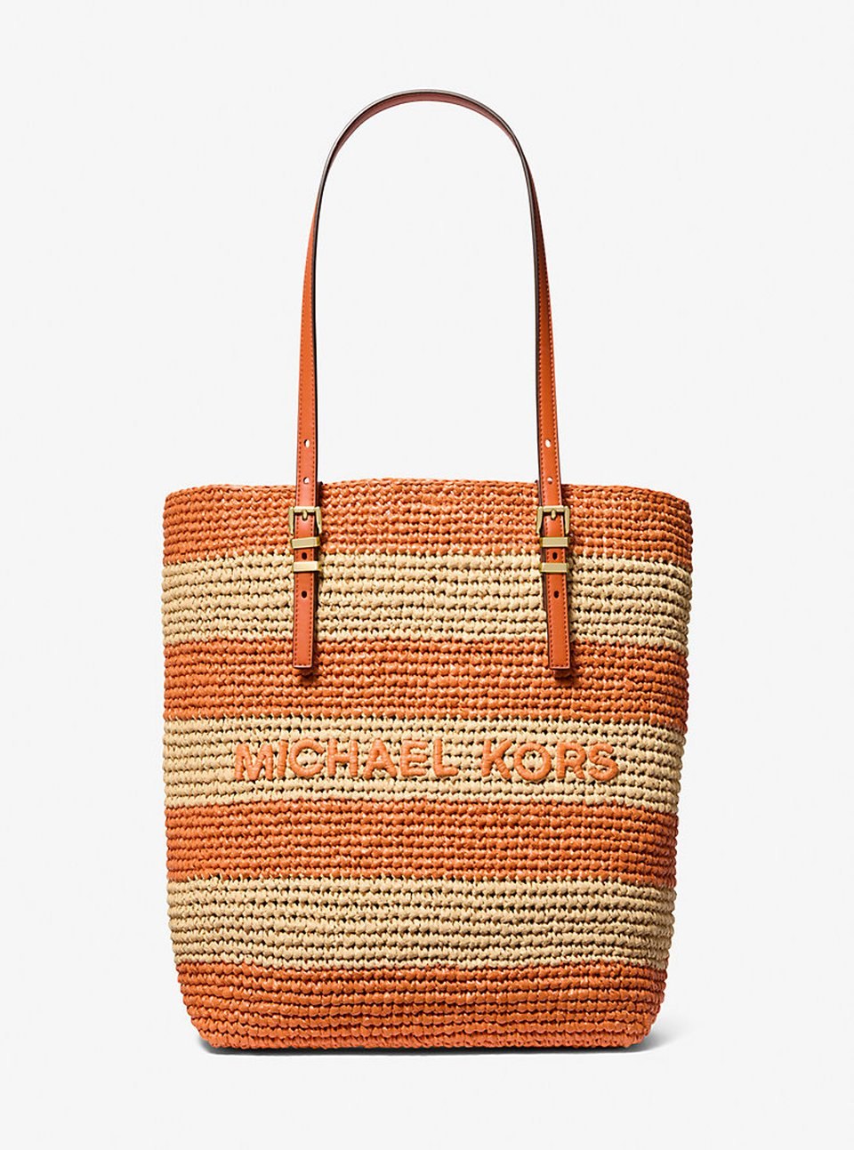 Michael Kors&nbsp;&ndash;&nbsp;Grand cabas Quinn en paille crochet&eacute; &agrave; la main &agrave; <del>225&nbsp;&euro;</del>&nbsp;105&nbsp;&euro; chez Michael Kors