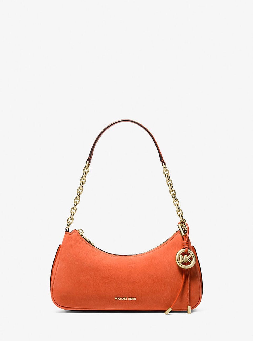 Michael Kors&nbsp;&ndash;&nbsp;Pochette Nolita de taille moyenne en nubuck &agrave; cha&icirc;ne &agrave; 225&nbsp;&euro; chez Michael Kors