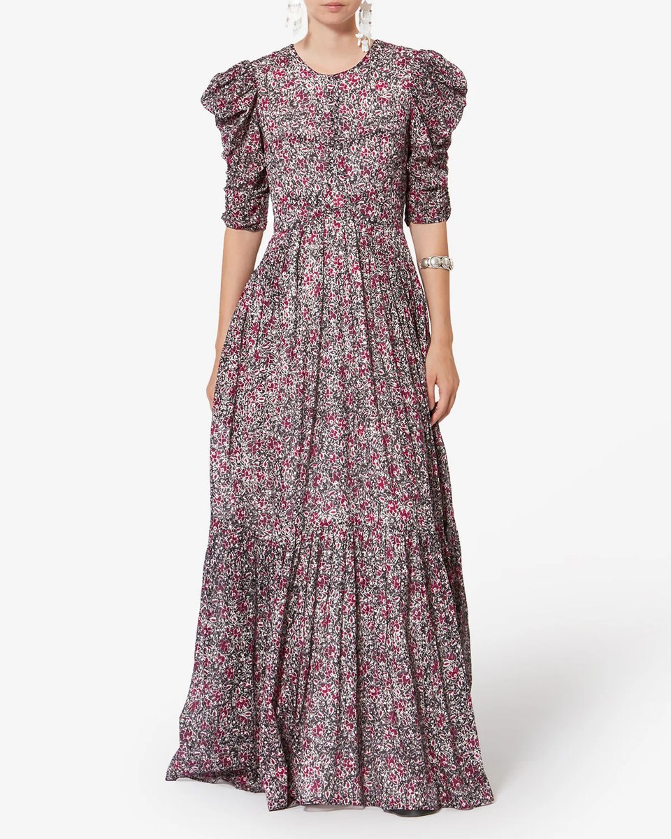 Isabel Marant&nbsp;&ndash;&nbsp;Robe longue en voile de coton organique imprim&eacute; &agrave; 495&nbsp;&euro; chez Isabel Marant