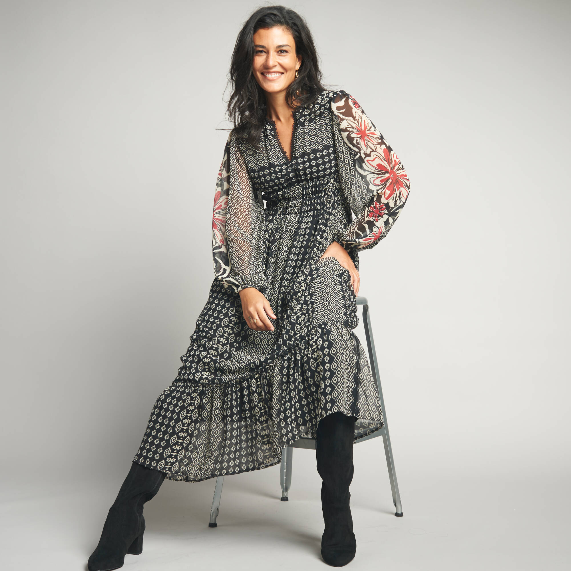 Robes longues boh&egrave;mes pour femme